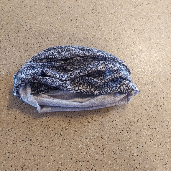 Hoo Rag & Bandana black and white headband mask buff motorcycle accessories - Picture 4 of 7